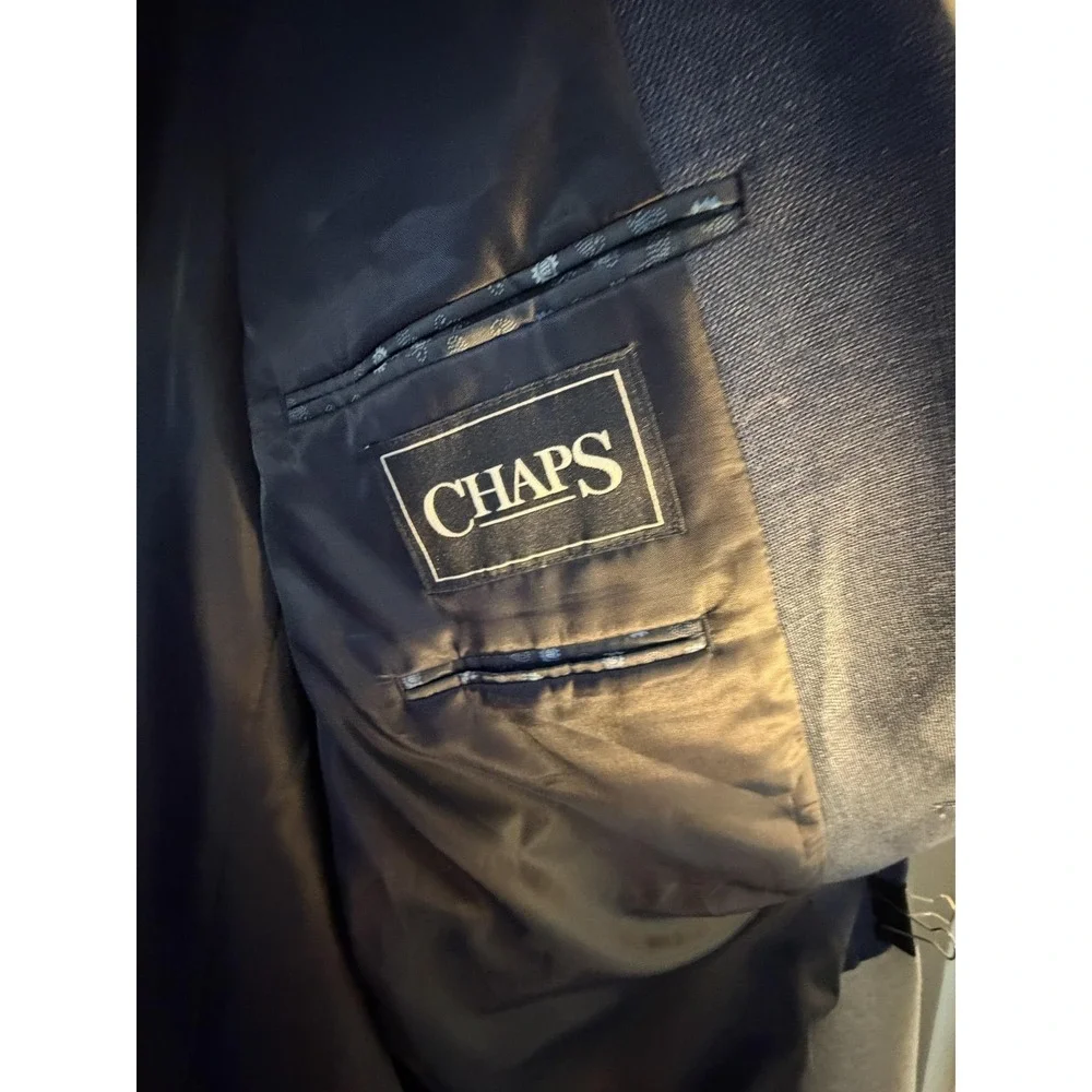 Chaps Blazer Sport Coat Mens 48 Cobalt Blue Lined Jacket Business Formal Wedding